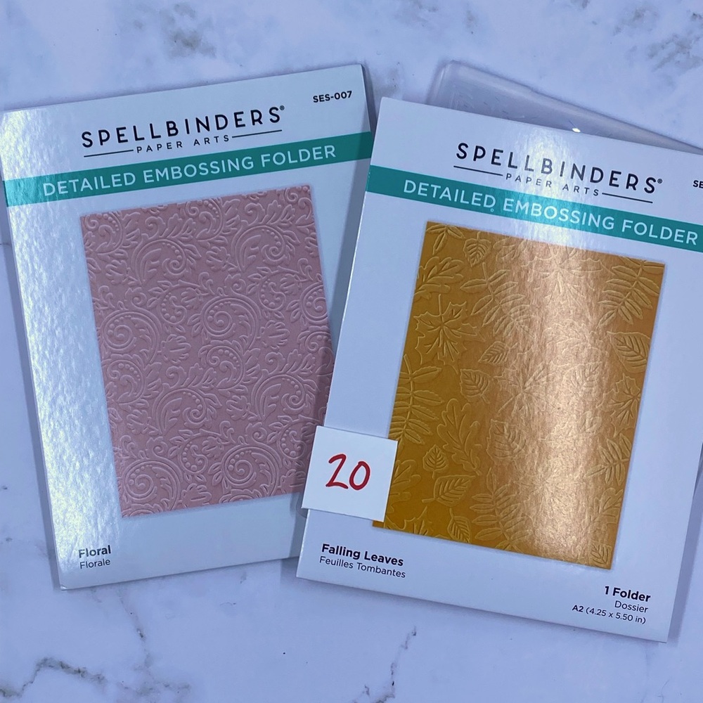 Two (2) Spellbinders Embossing Folders (item 20)